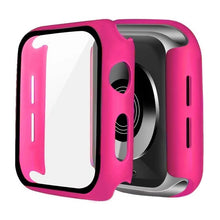 Load image into Gallery viewer, Glass + Cover For Apple Watch case 6/SE/5/4/3/2/1 iWatch 42mm 38mm bumper Tempered Glass for apple watch 44mm 40mm 42mm 38mm