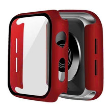 Load image into Gallery viewer, Glass + Cover For Apple Watch case 6/SE/5/4/3/2/1 iWatch 42mm 38mm bumper Tempered Glass for apple watch 44mm 40mm 42mm 38mm