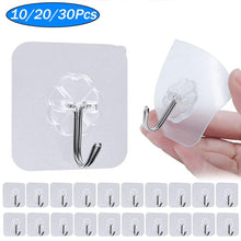 Load image into Gallery viewer, Transparent Hooks for Bathroom Self Adhesive Door Wall Hook Hanger Suction for Kitchen Storage Garlands Towel Hanging Hooks