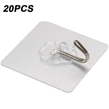Load image into Gallery viewer, Transparent Hooks for Bathroom Self Adhesive Door Wall Hook Hanger Suction for Kitchen Storage Garlands Towel Hanging Hooks