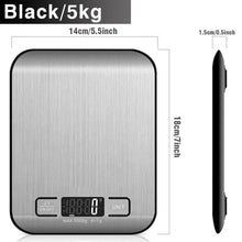 Load image into Gallery viewer, Digital Kitchen Scale, LCD Display 1g/0.1oz Precise Stainless Steel Food Scale for Cooking Baking weighing Scales Electronic