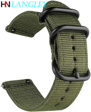 Load image into Gallery viewer, Quick Release Watch Strap for Men Women Premium Nylon NATO Watch Band with Black Stainless Buckle -18mm, 20mm,22mm,24mm