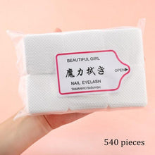 Load image into Gallery viewer, Lint-Free Paper Cotton Wipes Eyelash Glue Remover wipe the mouth of the glue bottle prevent clogging glue Cleaner Pads-12