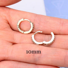 Load image into Gallery viewer, 2 Pcs Rainbow Little Huggies Hoop Earrings Girl Tiny Rings Cartilage Small Helix Piercing Conch Earlobe Tragus Circle Men Hoops