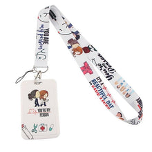 Load image into Gallery viewer, DZ1228 New Grey's Anatomy TV Show Doctor Nurse Neck Strap Lanyards Keychain Holder ID Card Pass Hang Rope Lariat Lanyard Gifts