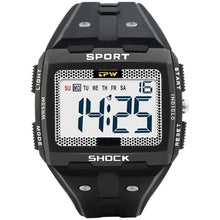 Load image into Gallery viewer, Big Numbers Men Sport Watch Digital Multifunction Alarm Chrono 5Bar Waterproof Back Light Square Screen