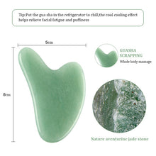 Load image into Gallery viewer, Natural Rose Jade Gua Sha Gouache Scraper Massager for Face Body Facial Skin Lifting Wrinkle Remove Beauty SPA Care Tools