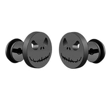 Load image into Gallery viewer, New Popular 1Pair Stainless Steel Ear Stud/Ear Clip Dangle Earrings For Men/Women Punk Black Piercing Fake Earrings Jewelry Gift