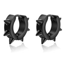 Load image into Gallery viewer, New Popular 1Pair Stainless Steel Ear Stud/Ear Clip Dangle Earrings For Men/Women Punk Black Piercing Fake Earrings Jewelry Gift