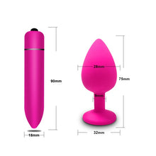 Load image into Gallery viewer, Anal Plug Butt Sex Toys for Women Men Soft Silicone Prostate Massager Mini Erotic Bullet Vibrator Anal Toys for Adults 18