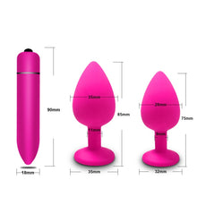 Load image into Gallery viewer, Anal Plug Butt Sex Toys for Women Men Soft Silicone Prostate Massager Mini Erotic Bullet Vibrator Anal Toys for Adults 18