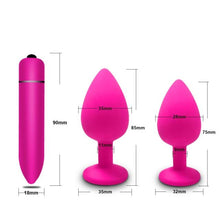 Load image into Gallery viewer, Anal Plug Butt Sex Toys for Women Men Soft Silicone Prostate Massager Mini Erotic Bullet Vibrator Anal Toys for Adults 18