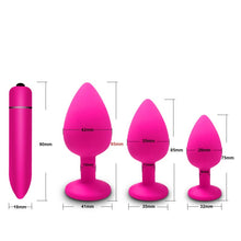 Load image into Gallery viewer, Anal Plug Butt Sex Toys for Women Men Soft Silicone Prostate Massager Mini Erotic Bullet Vibrator Anal Toys for Adults 18