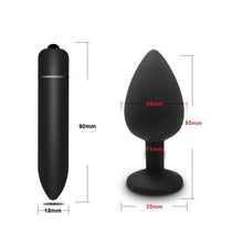 Load image into Gallery viewer, Anal Plug Butt Sex Toys for Women Men Soft Silicone Prostate Massager Mini Erotic Bullet Vibrator Anal Toys for Adults 18