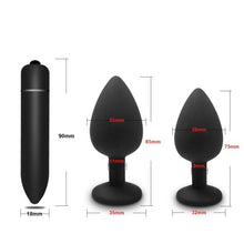 Load image into Gallery viewer, Anal Plug Butt Sex Toys for Women Men Soft Silicone Prostate Massager Mini Erotic Bullet Vibrator Anal Toys for Adults 18