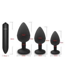 Load image into Gallery viewer, Anal Plug Butt Sex Toys for Women Men Soft Silicone Prostate Massager Mini Erotic Bullet Vibrator Anal Toys for Adults 18