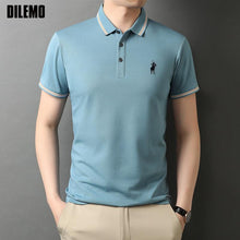 Load image into Gallery viewer, Top Grade New Designer Logo Brand Summer Mens Polo Shirts With Short Sleeve Turn Down Collar Casual Tops Fashions Men Clothing