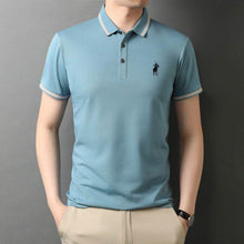 Load image into Gallery viewer, Top Grade New Designer Logo Brand Summer Mens Polo Shirts With Short Sleeve Turn Down Collar Casual Tops Fashions Men Clothing