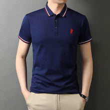 Load image into Gallery viewer, Top Grade New Designer Logo Brand Summer Mens Polo Shirts With Short Sleeve Turn Down Collar Casual Tops Fashions Men Clothing