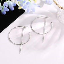 Load image into Gallery viewer, LATS Fashion Distortion Interweave Twist Metal Circle Geometric Round Hoop Earrings for Women Accessories Retro Party Jewelry