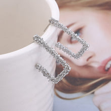 Load image into Gallery viewer, LATS Fashion Distortion Interweave Twist Metal Circle Geometric Round Hoop Earrings for Women Accessories Retro Party Jewelry