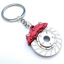 Load image into Gallery viewer, Creative gift car metal keychain turbo gear hub pendant brake disc shock absorber Pendant