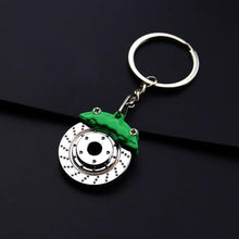 Load image into Gallery viewer, Creative gift car metal keychain turbo gear hub pendant brake disc shock absorber Pendant