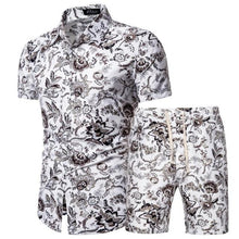 Load image into Gallery viewer, 2020 Summer New Men's Clothing Short-sleeved Printed Shirts Shorts 2 Piece Fashion Male Casual Beach Wear Clothes
