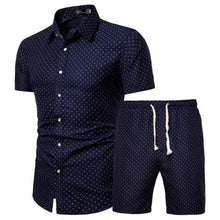 Load image into Gallery viewer, 2020 Summer New Men's Clothing Short-sleeved Printed Shirts Shorts 2 Piece Fashion Male Casual Beach Wear Clothes