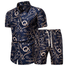 Load image into Gallery viewer, 2020 Summer New Men's Clothing Short-sleeved Printed Shirts Shorts 2 Piece Fashion Male Casual Beach Wear Clothes