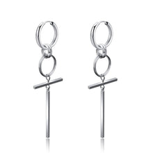 Load image into Gallery viewer, New Punk Stainless Steel Chain Hoop Earrings For Women Men 2021 Trendy Goth Pop Hip Hop Pendants Ear Jewelry Accessories Earring