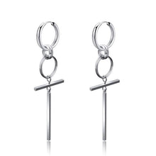 Load image into Gallery viewer, New Punk Stainless Steel Chain Hoop Earrings For Women Men 2021 Trendy Goth Pop Hip Hop Pendants Ear Jewelry Accessories Earring