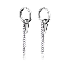 Load image into Gallery viewer, New Punk Stainless Steel Chain Hoop Earrings For Women Men 2021 Trendy Goth Pop Hip Hop Pendants Ear Jewelry Accessories Earring