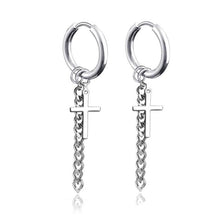Load image into Gallery viewer, New Punk Stainless Steel Chain Hoop Earrings For Women Men 2021 Trendy Goth Pop Hip Hop Pendants Ear Jewelry Accessories Earring