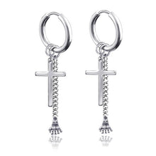 Load image into Gallery viewer, New Punk Stainless Steel Chain Hoop Earrings For Women Men 2021 Trendy Goth Pop Hip Hop Pendants Ear Jewelry Accessories Earring