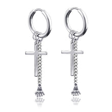 Load image into Gallery viewer, New Punk Stainless Steel Chain Hoop Earrings For Women Men 2021 Trendy Goth Pop Hip Hop Pendants Ear Jewelry Accessories Earring