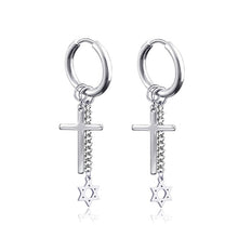 Load image into Gallery viewer, New Punk Stainless Steel Chain Hoop Earrings For Women Men 2021 Trendy Goth Pop Hip Hop Pendants Ear Jewelry Accessories Earring