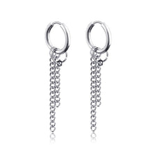 Load image into Gallery viewer, New Punk Stainless Steel Chain Hoop Earrings For Women Men 2021 Trendy Goth Pop Hip Hop Pendants Ear Jewelry Accessories Earring