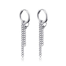 Load image into Gallery viewer, New Punk Stainless Steel Chain Hoop Earrings For Women Men 2021 Trendy Goth Pop Hip Hop Pendants Ear Jewelry Accessories Earring