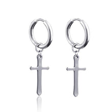 Load image into Gallery viewer, New Punk Stainless Steel Chain Hoop Earrings For Women Men 2021 Trendy Goth Pop Hip Hop Pendants Ear Jewelry Accessories Earring