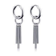 Load image into Gallery viewer, New Punk Stainless Steel Chain Hoop Earrings For Women Men 2021 Trendy Goth Pop Hip Hop Pendants Ear Jewelry Accessories Earring