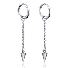 Load image into Gallery viewer, New Punk Stainless Steel Chain Hoop Earrings For Women Men 2021 Trendy Goth Pop Hip Hop Pendants Ear Jewelry Accessories Earring