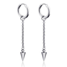 Load image into Gallery viewer, New Punk Stainless Steel Chain Hoop Earrings For Women Men 2021 Trendy Goth Pop Hip Hop Pendants Ear Jewelry Accessories Earring