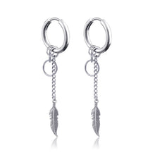 Load image into Gallery viewer, New Punk Stainless Steel Chain Hoop Earrings For Women Men 2021 Trendy Goth Pop Hip Hop Pendants Ear Jewelry Accessories Earring