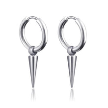 Load image into Gallery viewer, New Punk Stainless Steel Chain Hoop Earrings For Women Men 2021 Trendy Goth Pop Hip Hop Pendants Ear Jewelry Accessories Earring