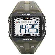 Load image into Gallery viewer, Big Numbers Men Sport Watch Digital Multifunction Alarm Chrono 5Bar Waterproof Back Light Square Screen