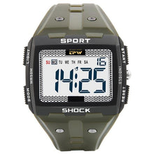 Load image into Gallery viewer, Big Numbers Men Sport Watch Digital Multifunction Alarm Chrono 5Bar Waterproof Back Light Square Screen