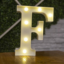 Load image into Gallery viewer, Alphabet Letter LED Lights Luminous Number Lamp Decor Battery Night Light for home Wedding Birthday Christmas party Decoration