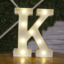 Load image into Gallery viewer, Alphabet Letter LED Lights Luminous Number Lamp Decor Battery Night Light for home Wedding Birthday Christmas party Decoration