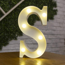 Load image into Gallery viewer, Alphabet Letter LED Lights Luminous Number Lamp Decor Battery Night Light for home Wedding Birthday Christmas party Decoration